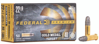 Federal Gold Medal 22 LR 40 Grain