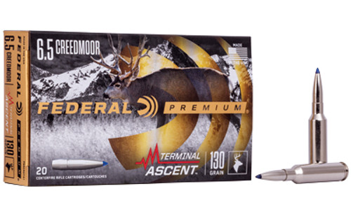 Federal 6.5 Creedmoor 130 Grain Terminal Ascent P65CRDTA1