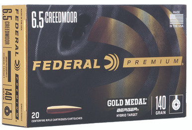 Federal Gold Medal 6.5 Creedmoor 140 Grain Berger Hybrid Target