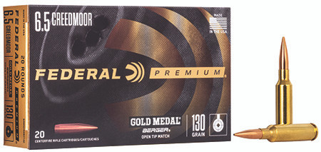 Federal Gold Medal 6.5 Creedmoor 130 Grain Berger Hybrid Open Tip Match view 2