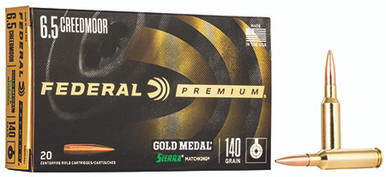 Federal Gold Medal 6.5 Creedmoor 140 Grain Sierra MatchKing BTHP
