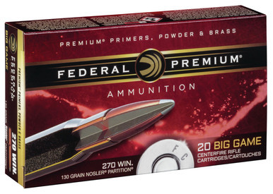 Federal 270 Win 130 Grain Nosler Partition