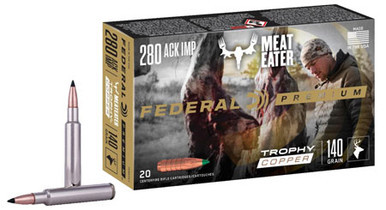 Federal 280 Ackley 140 Grain Trophy Copper