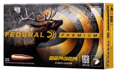 Federal 280 Ackley 168 Grain Berger Hybrid Hunter