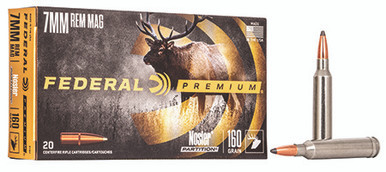 Federal 7mm Rem Mag 160 Grain Nosler Partition