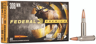 Federal 308 Win 150 Grain Nosler Partition