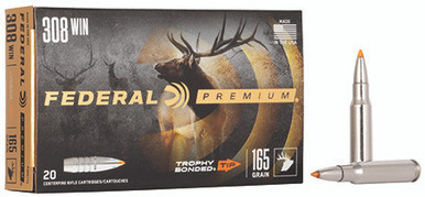 Federal 308 Win 165 Grain Trophy Bonded Tip
