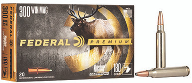 Federal 300 Win Mag 180 Grain Nosler Partition