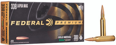 Federal 338 Lapua 300 Grain Sierra MatchKing BTHP