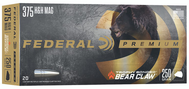 Federal 375 H&H Mag 250 Grain Trophy Bonded Bear Claw