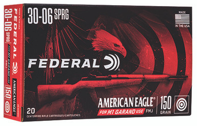 Federal American Eagle M1 Grand 30-06 Springfield 150 Grain Full Metal Jacket