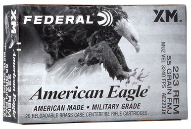 Federal American Eagle 223 Rem 55 Grain Full Metal Jacket Boat-Tail