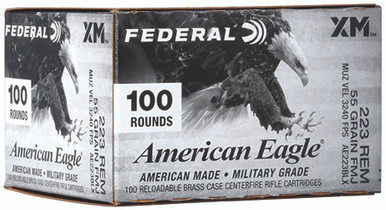 Federal American Eagle 223 Rem 55 Grain Full Metal Jacket Boat-Tail