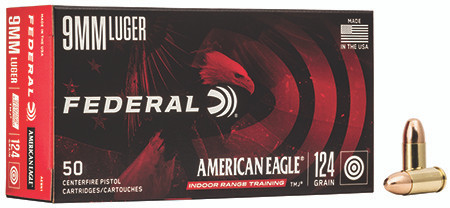 Federal American Eagle 9mm 147 Grain Full Metal Jacket Flat Point