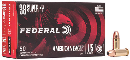 Federal American Eagle 38 Super 115 Grain Jacketed Hollow Point view 2