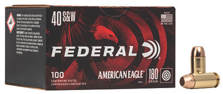 Federal American Eagle 40 S&W 180 Grain Full Metal Jacket