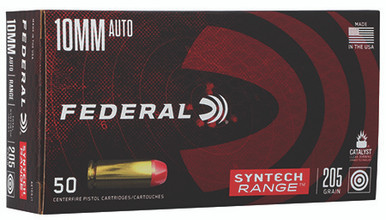 Federal Syntech Range 10mm 205 Grain Total Syntech Jacket Flat Nose