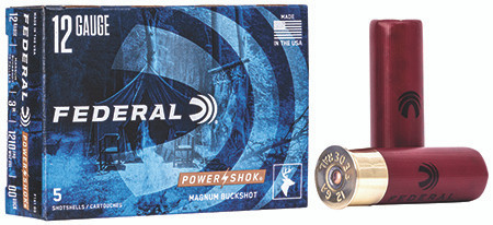 Federal Power-Shok Magnum 12 GA 1 7/16 oz 00 Buck Shot