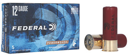 Federal Power-Shok Magnum 12 GA 1 7/16 oz 00 Buck Shot