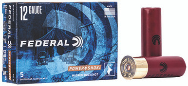 Federal Power-Shok Magnum 12 GA 1 3/16 oz 000 Buck Shot