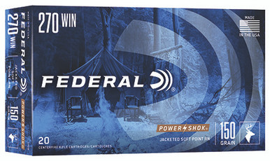 Federal Power-Shok 243 Win 150 Grain Jacketed Soft Point