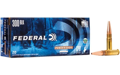 Federal Power-Shok 300 Blackout 120 Grain Copper Soft Point