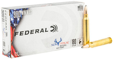 Federal Non-Typical 300 Win Mag 180 Grain Non-Typical Soft Point