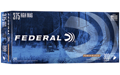 Federal Power-Shok 375 H&H Mag 300 Grain Jacketed Soft Point