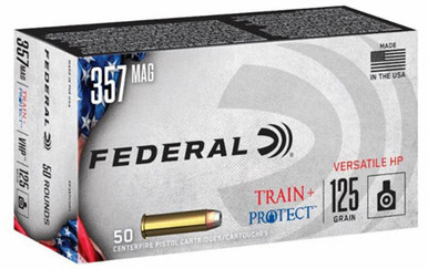 Federal Train + Protect 357 Mag 125 Grain Versatile Hollow Point