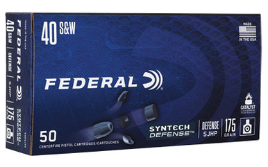 Federal Syntech Defense 40 S&W 175 Grain Segmented Jacketed Hollow Point