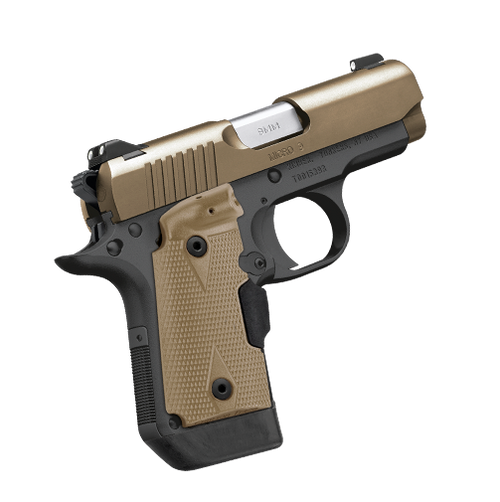 Kimber Micro 9mm Desert Tan Laser Grips view 2