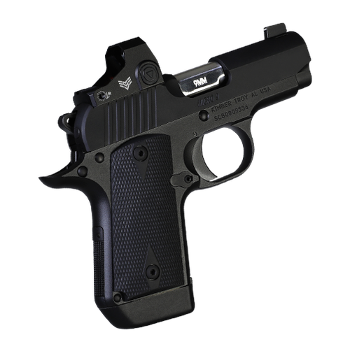 Kimber Micro 9mm Black w/ Swampfox Sentinel Optic sight with 3.0 MOA Red view 2