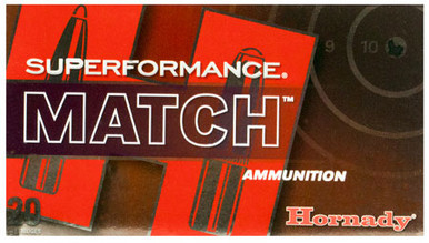 Hornady Superformance Match 308 Win 168 Grain Extremely Low Drag-Match