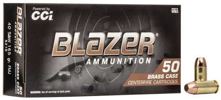 CCI Blazer 40 S&W 165 Grain Full Metal Jacket view 2