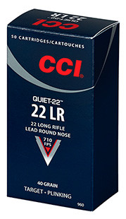 CCI Quite 22 LR 40 Grain Lead Round Nose