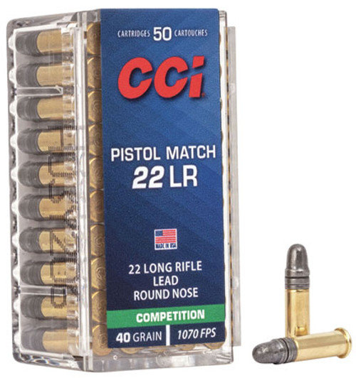 CCI Competition 22 LR 40 Grain Lead Round Nose 51