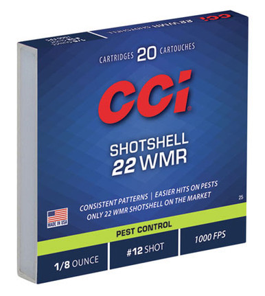 CCI Shotshell 22 WMR 52 Grain #12 Shotshell