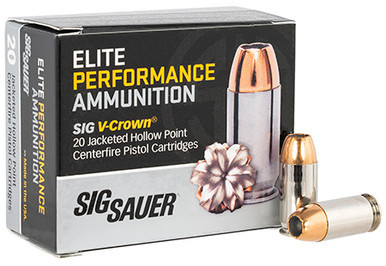 Sig Sauer Elite 45 ACP 200 Grain V-Crown Jacketed Hollow Point