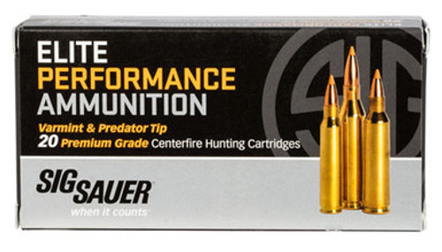 Sig Sauer Elite Hunting Varmint & Predator 22-250 Rem 40 Grain Extreme Expansion Tip E225V1-20