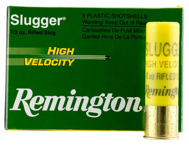 Remington Slugger High Velocity 20 GA 1/2 oz Rifled Slug Shot R28608