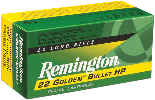 Remington Golden Bullet 22 LR 36 Grain Plated Hollow Point