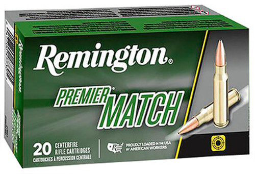 Remington Premier Match 308 Win 168 Grain Sierra MatchKing BTHP 21485