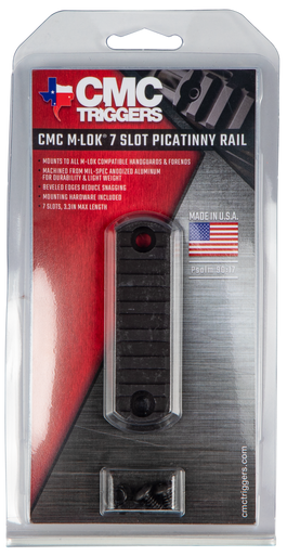CMC Triggers Picatinny Rail 2.50" AR Platform 7 Slot MLOK Black