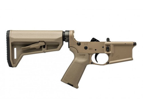 Aero Precision AR15 Complete Lower Receiver w/ FDE MOE Grip & SL-K Carbine Stock FDE