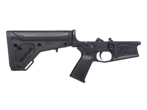 Aero Precision M5 Complete Lower Receiver w/ MOE Grip & UBR GEN2 Carbine Stock Anodized