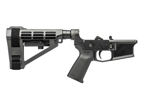 Aero Precision M4E1 Pistol Complete Lower Receiver w/ MOE Grip & SBA4 Brace Anodized/Black