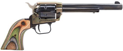 Heritage Rough Rider 22LR 6.5" Black/Color Case Color Wood Laminate