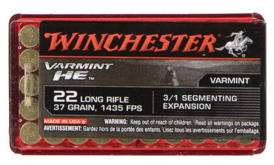 Winchester Varmint 22 LR 37 Grain 3/1 Segmenting Expansion