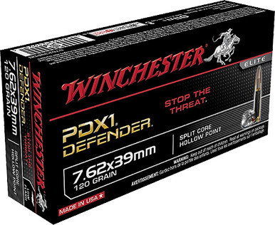 Winchester Defender 7.62x39mm 120 Grain Split Core Hollow Point