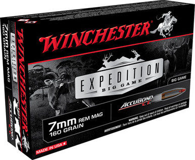 Winchester Expedition Big Game 7mm Rem Mag 160 Grain Winchester AccuBond CT